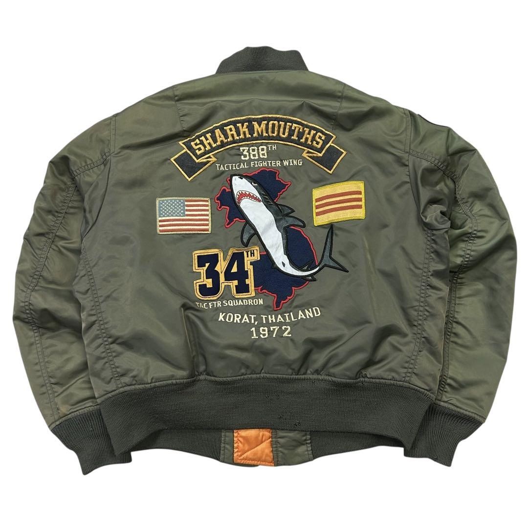 AVIREX MA-1 CPA size ＸＬ AVIREX MA-1 CPA size XL Vintage 90's Avirex MA-1 🇺🇸 Navy