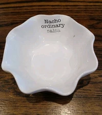 Mudpie Nacho Ordinary Salsa Bowl Woth Mex-ellent Spoon