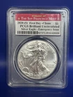2020-S $1 Silver Eagle PCGS BU First Day of Issue Emergency Issue