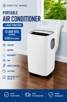 Arctic wind Portable Air Conditioner + Heater 12,000BTU