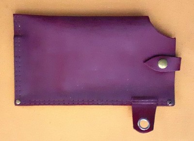 Aufgeregte Messer!Weiches Leder Chinesische Kleaversscheide Bambusschutz.L19/B10cm.