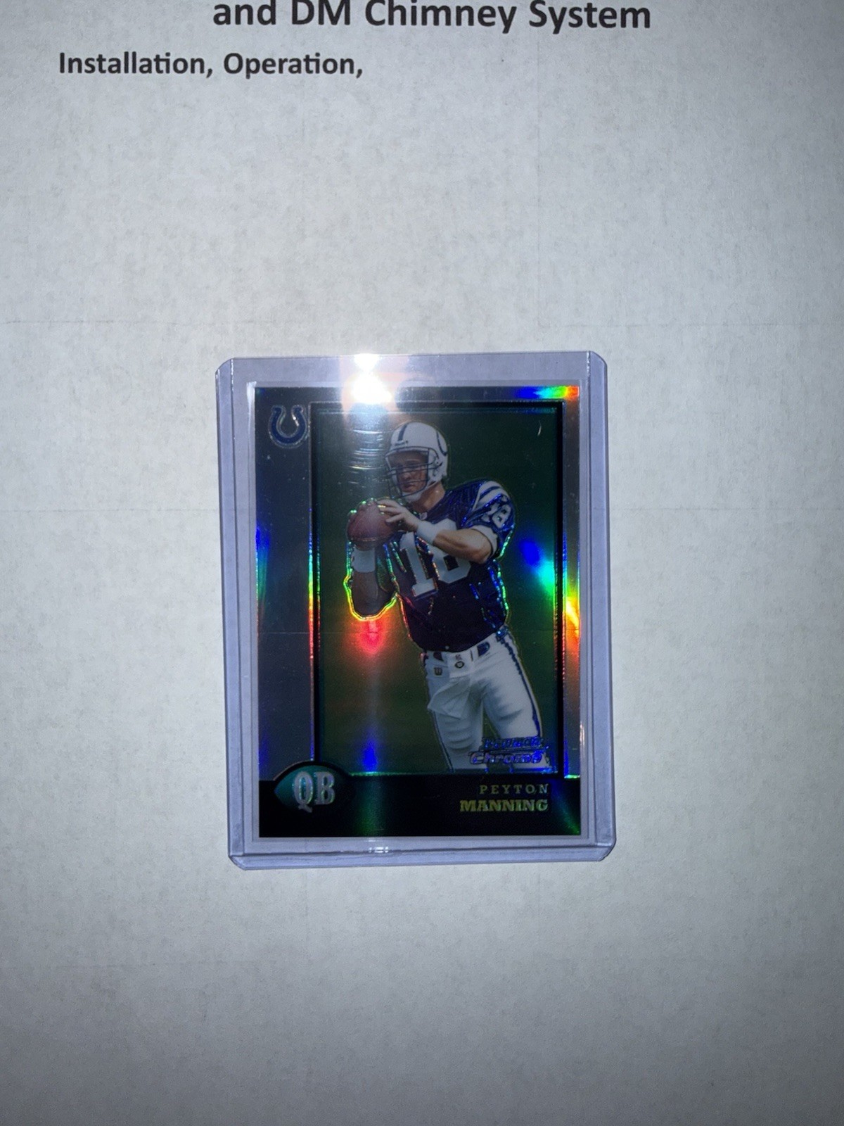 1998 Bowman Chrome Preview Refractor Peyton Manning #BCP1 Rookie RC HOF