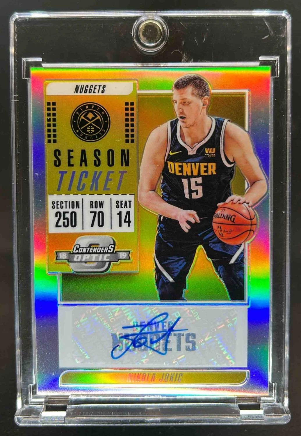 2018-19 Contenders Optic Nikola Jokic Veteran Auto #VT-NJK