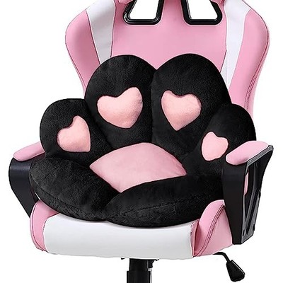  Cat Paw Cushion Kawaii Chair Cushions 31.4 x 27.5 inch Cute Large Black B