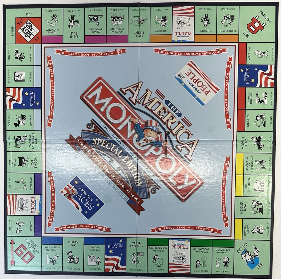 Monopoly The America Special Edition COMPLETE Parker Brothers 2002 USA - Image 4 of 4