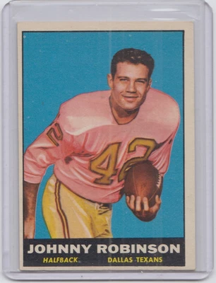 1961 Topps #139 Johnny Robinson RC EX-MT Set Break - Photo 1/2