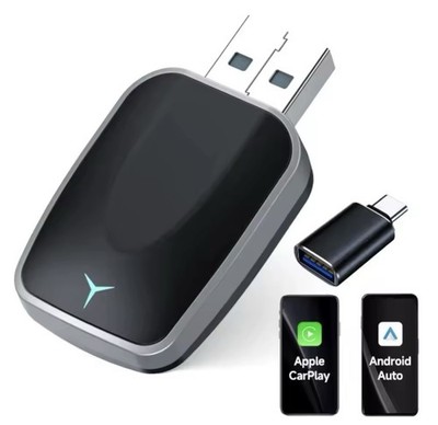 2-in-1 Wireless CarPlay & Android Auto AI Box | Plug & Play