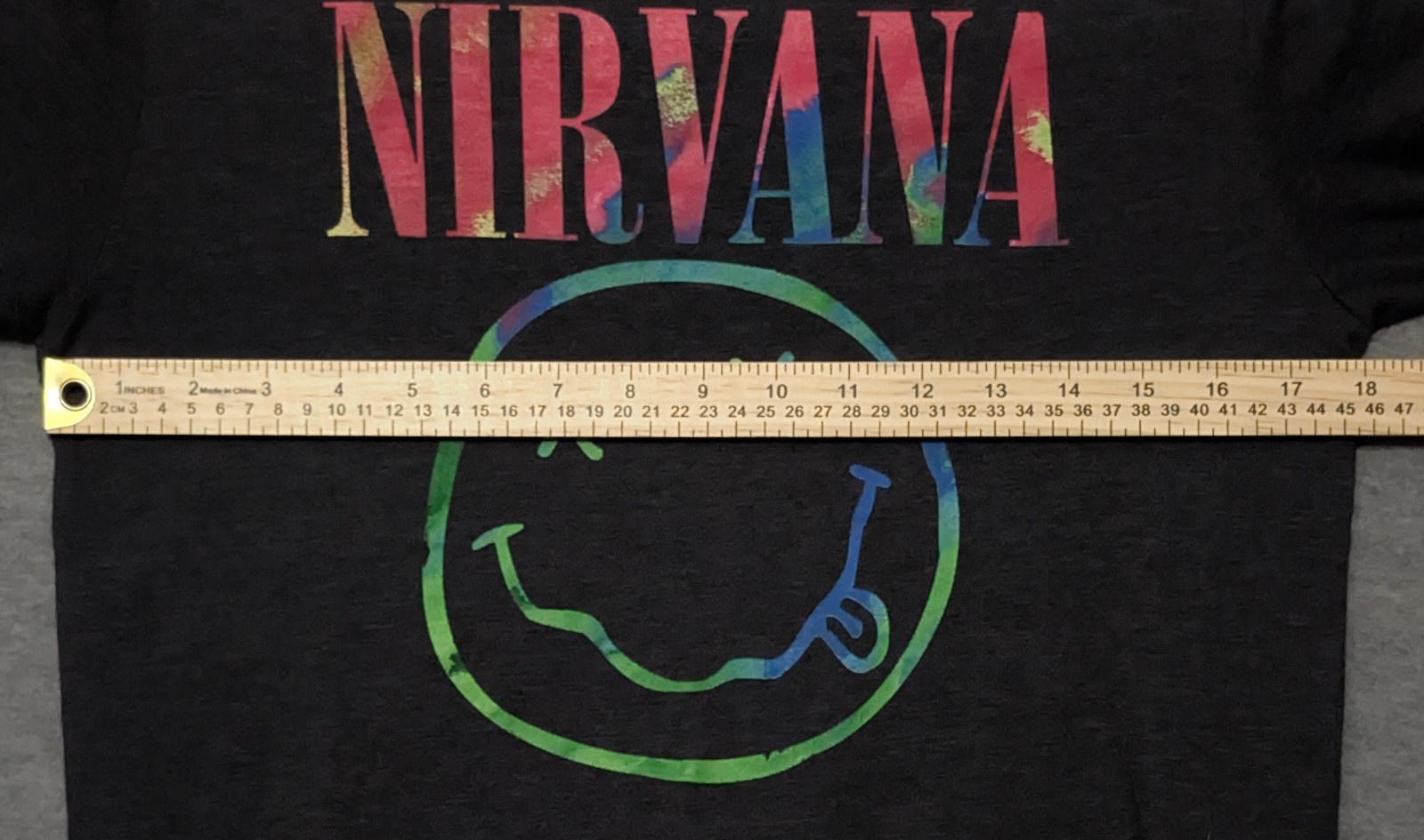 Nirvana Nevermind Multicolor Smiley Face Medium G… - image 8