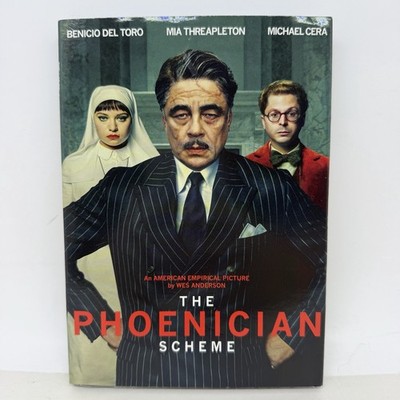 The Phoenician Scheme DVD  Brand New Wes Anderson Benicio Del Toro Michael Cera