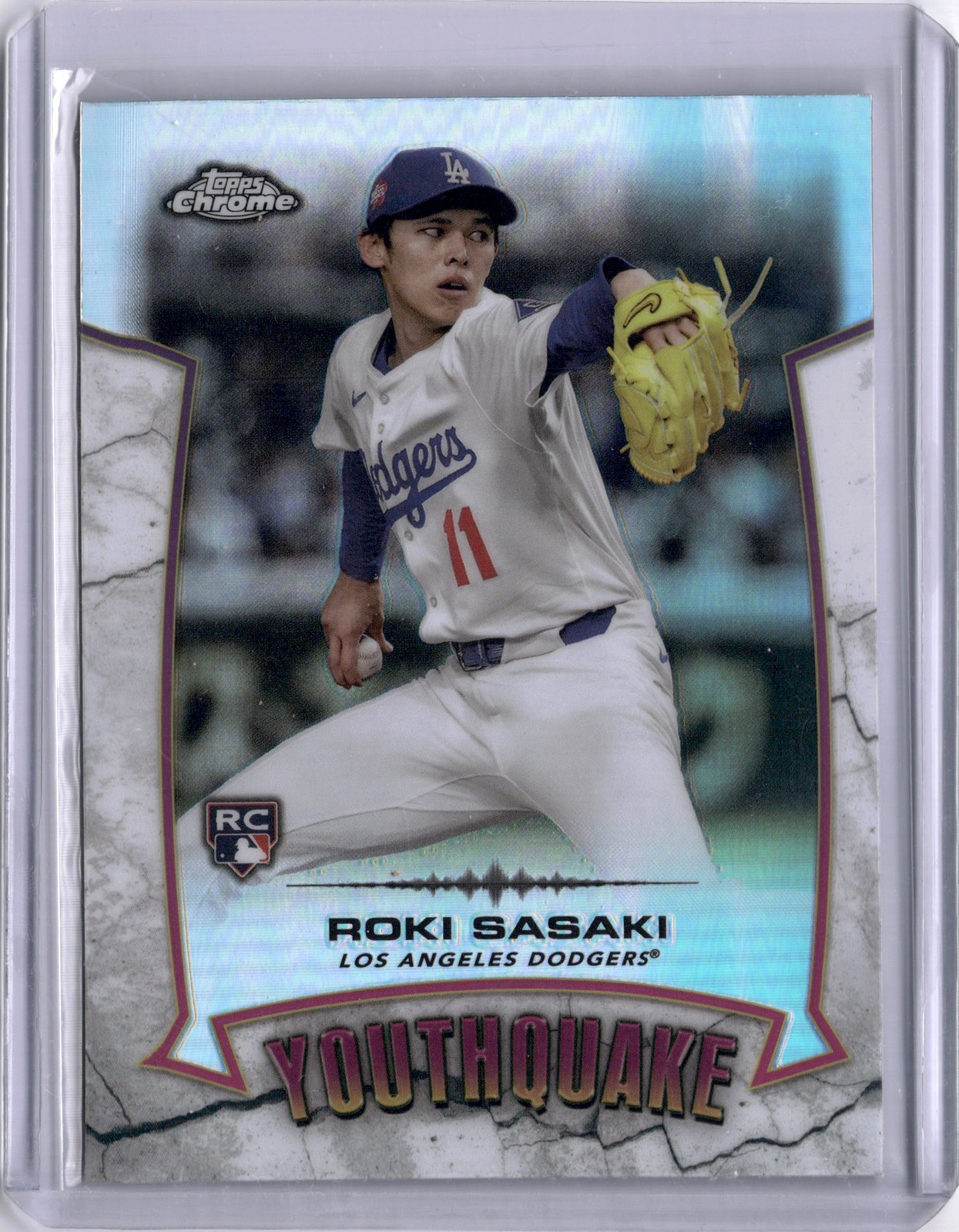 Roki Sasaki # Rookie Youthquake 2025 Topps Chrome Baseball