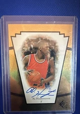 1998-99 SP Top Prospects - Vital Signs Al Harrington #AH (AU, RC)