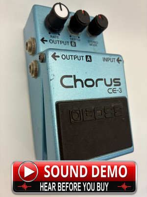 BOSS CE-3 Chorus Guitar Effects Pedal Made in Japan Tested Demo Video MIJ