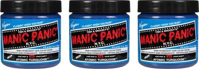 Manic Panic High Voltage Classic Atomic Turquoise 3x118 ml