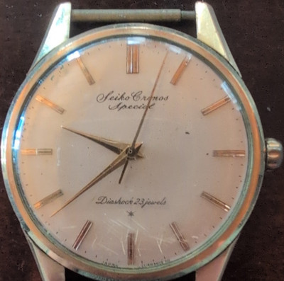 Seiko Cronos Special Vintage Uhr 17 Jewels Gold Filled 80 Microns läuft