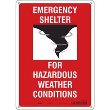 Condor 465R46 Safety Sign, 10" Wx14" H, 0.032" Thickness