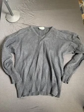Unbranded Angora & Lambswool Sweater Made in Macau Gray Sz M