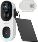 Wireless Solar Power Video Doorbell 2K Head-to-Toe View Human Detection 2.4GHz