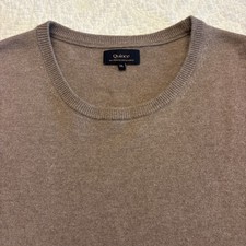 Quince Women  s Mongolian Cashmere Light Taupe Crewneck Sweater Top XL