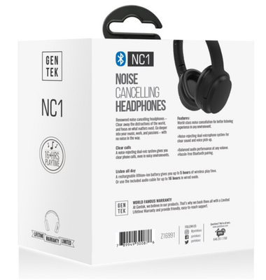 Gen TEK Nc1 Noise Cancelling Headphones Z16991 for sale online | eBay