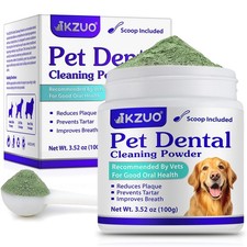 Dog Dental - Dog Teeth Cleaning - Tartar Plaque Reducer - Bad Breath Soluti...