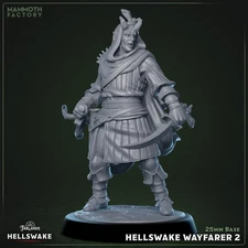 Hellswake Wayfarer - Tiefling Ranger - Pose 2 | Mammoth Factory | D&D | 25mm