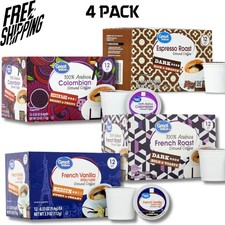 Great Value 100 Arabica Variety Pack , Medium/Dark Ground Coffee Pods, 48 ct.