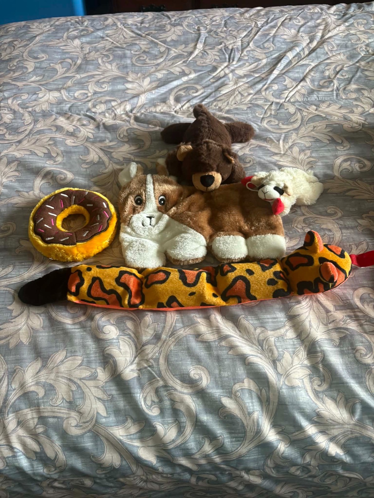 Lot of six new never used dog toys