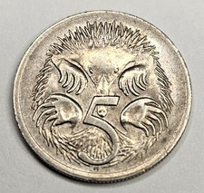 1971 Australia 5 Five Cents - World Coin - Australian - Spiny Anteater