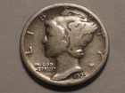 1925-S NICE "MINT MARKED" LIBERTY MERCURY 90% SILVER DIME LOW MINTAGE 5,850,000!