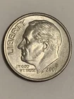 2001-D Roosevelt Dime 10 Cent Coin.