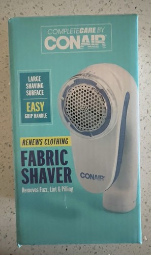 Conair Battery Operated Fabric Defuzzer/Shaver, White, Regular, Fuzz Collector