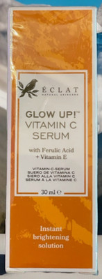 Eclat Natural Skincare Glow Up Vitamin C Serum  Ferulic Acid Anti Aging Brightni