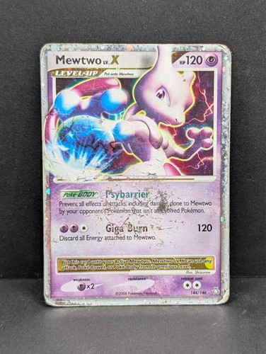 Mewtwo LV.X 144/146 Legends Awakened Holo Ultra Rare vintage Pokemon TCG