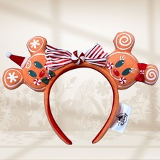 Disney Mickey Minnie Gingerbread Headband Ears