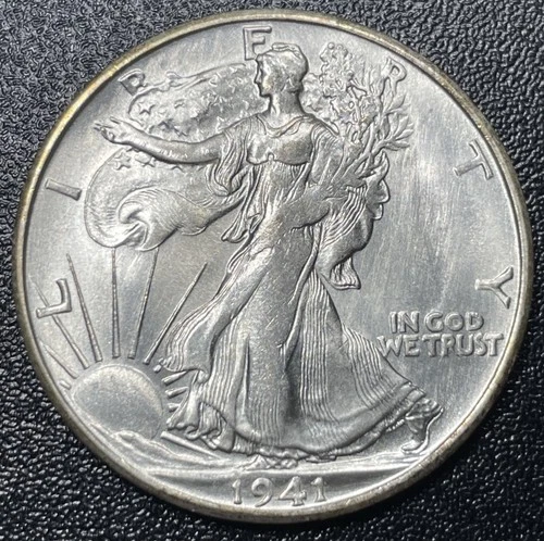 1941-S Walking Liberty Silver Half Dollar 50c Uncirculated