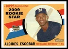 2009 Topps Heritage #143 Alcides Escobar RC Milwaukee Brewers NM+