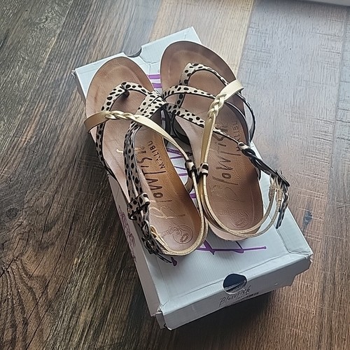 Blowfish Malibu Vegan Leopard Rope Strappy Womens Sandal Sz 6 - Picture 8 of 8