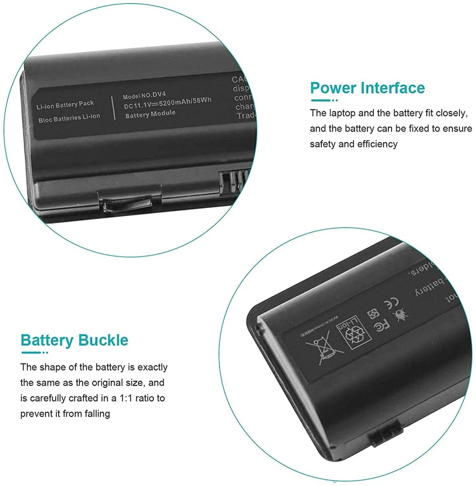 电池/充电器 484170-001 适用于惠普 Compaq G50 G60 G70 G71 CQ40 CQ45 CQ60 CQ61 CQ70 — 第 4/4 张图片