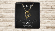 To My Best friend gift, best friend necklace, best friend distance gifts, best f