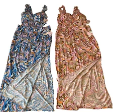 Haute Monde Swim Top Long Skirt Sets Womens Size 2XL Multicolor Stretch 2 Sets