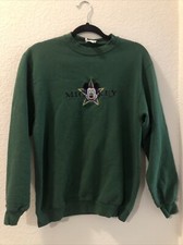 Vintage Mickey Sweater Made in USA Sz Medium fits small Green