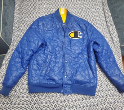 Champion Blue And Yellow Reversable Jacket Women's Size Large