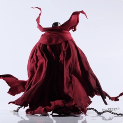 1/12 Scale Custome Deluxe Red Wired Cape For Mcfarlane Spawn Figure Only Cloak