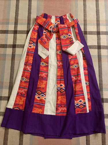 VTG Chessa Davis Maxi Skirt Prairie Boho Hippie Native Cottagecore!!!