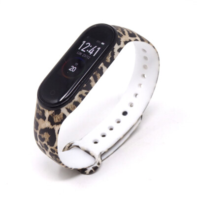 Cinturino LEOPARD leopardato silicone bracciale polso per Xiaomi Mi Band 6 5  4 3 | eBay