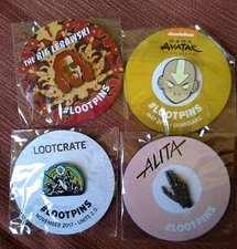 The Big Lebowski Loot Crate pin / Avatar Pin / Alita Pin / Unite 2 0 Pin Lot