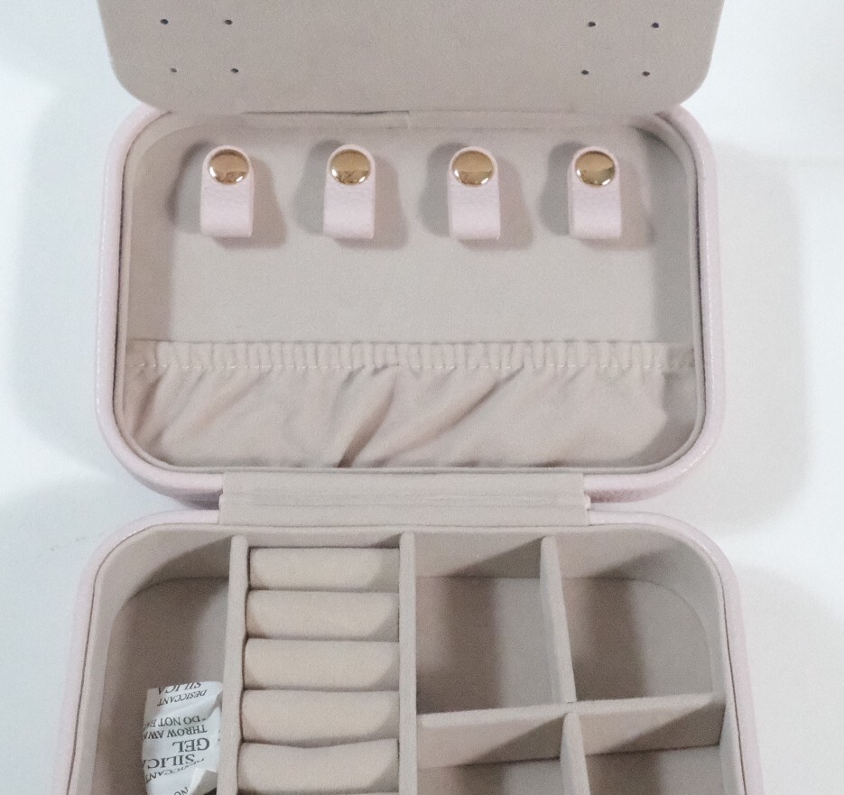 Brouk And Co Pink Vegan Leather Rectangle Travel Jewelry Case eBay