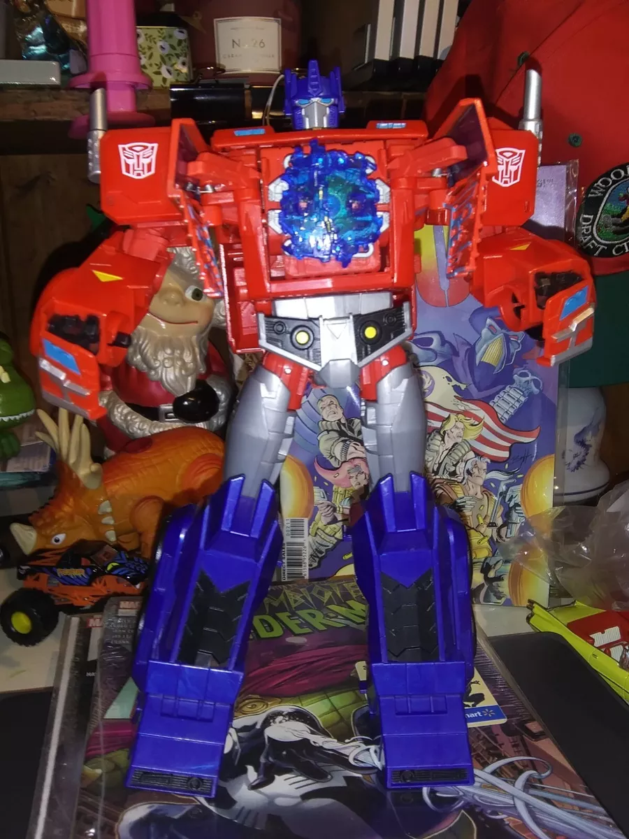 Transformers toys optimus prime cyberverse ultimate class action figure sales