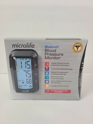 New Microlife Premium Bluetooth Blood Pressure Touch Screen Monitor Kit BP3GY12N