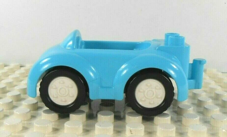 Lego Duplo Item Car Compact teal w/ white wheels - Image 2 of 3